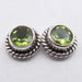Cercei Argint 925 cu Peridot, 0.8 cm lungime