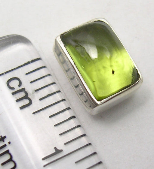 Cercei Argint 925 cu Peridot, 0,8 cm lungime