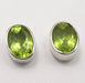 Cercei Argint 925 cu Peridot, 0.9 cm lungime