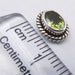 Cercei Argint 925 cu Peridot, 0.9 cm lungime