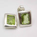 Cercei Argint 925 cu Peridot, 1.0 cm lungime