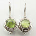 Cercei Argint 925 cu Peridot, 2.4 cm lungime