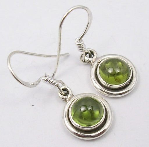 Cercei Argint 925 cu Peridot, 2,7 cm lungime