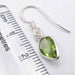 Cercei Argint 925 cu Peridot, 2.8 cm lungime
