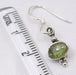 Cercei Argint 925 cu Peridot, 2.9 cm lungime