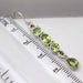 Cercei Argint 925 cu Peridot 4,7 cm lungime