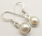 Cercei Argint 925 cu Perla Freshwater, 2,7 cm lungime