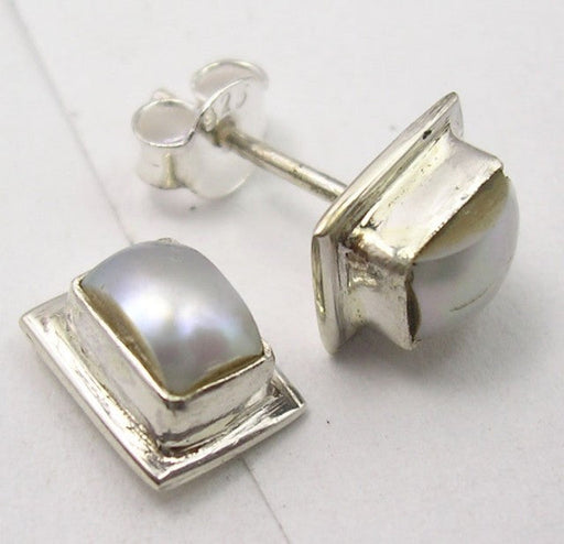 Cercei Argint 925 cu Perla Fresh Water, 0,9 cm lungime