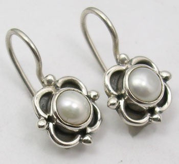 Cercei Argint 925 cu Perla Fresh Water, 1.8 cm lungime