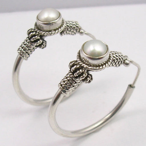 Cercei Argint 925 cu Perla Fresh Water, 3.1 cm lungime