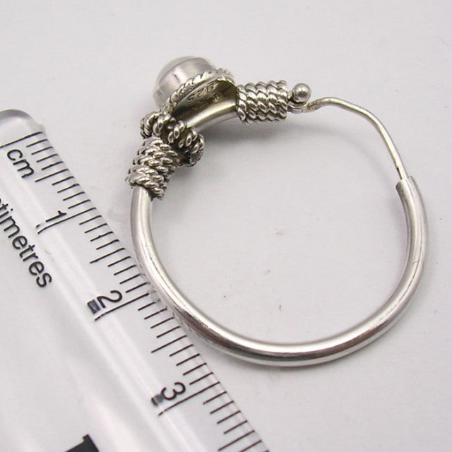 Cercei Argint 925 cu Perla Fresh Water, 3.1 cm lungime