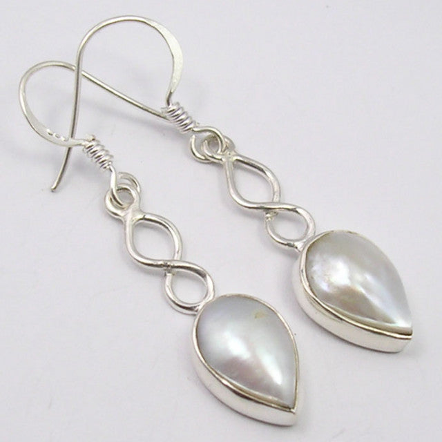 Cercei Argint 925 cu Perla Fresh Water, 4.1 cm lungime