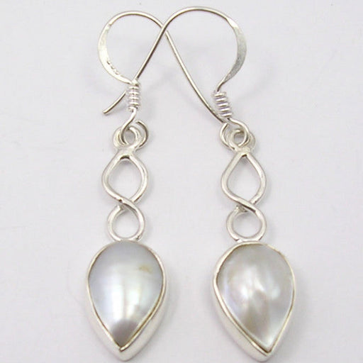 Cercei Argint 925 cu Perla Fresh Water, 4.1 cm lungime