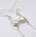 Cercei Argint 925 cu Perla Fresh Water, 4,5 cm lungime