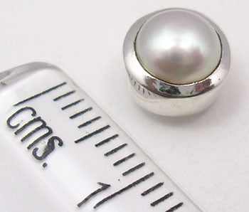 Cercei Argint 925 cu Perla FreshWater , 0.8 cm lungime