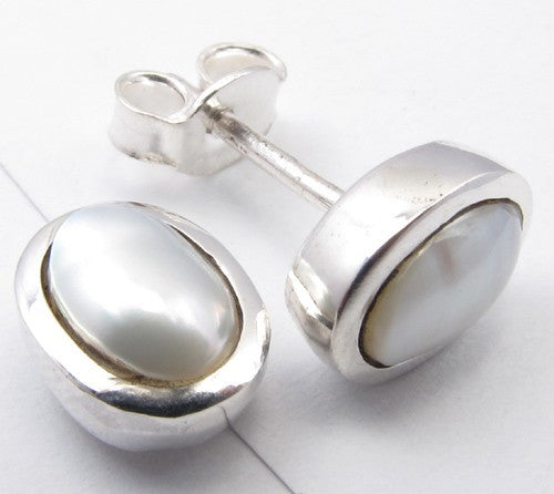 Cercei Argint 925 cu Perla FreshWater 0,9 cm lungime