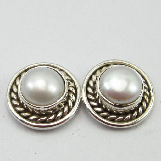 Cercei Argint 925 cu Perla FreshWater 1 cm lungime