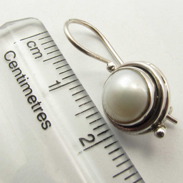 Cercei Argint 925 cu Perla FreshWater, 2.4 cm lungime