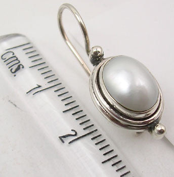 Cercei Argint 925 Cu Perla FreshWater, 2.5 cm lungime