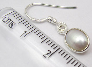 Cercei Argint 925 cu Perla FreshWater, 2.6 cm lungime