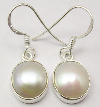 Cercei Argint 925 cu Perla FreshWater, 2.8 cm lungime