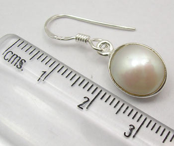 Cercei Argint 925 cu Perla FreshWater, 2.8 cm lungime