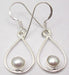 Cercei Argint 925 cu Perla FreshWater, 3.5 cm lungime