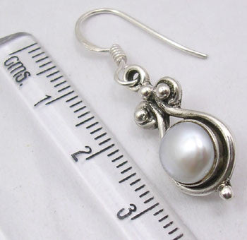 Cercei Argint 925 Cu Perla FreshWater , 3.5 cm lungime