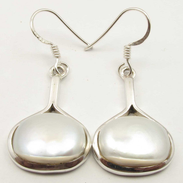 Cercei Argint 925 cu Perla FreshWater 3.9 cm lungime