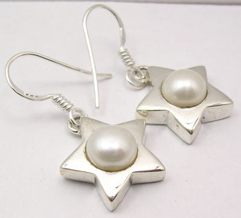Cercei Argint 925 Cu Perla FreshWater , 3 cm lungime