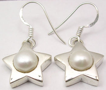 Cercei Argint 925 Cu Perla FreshWater , 3 cm lungime