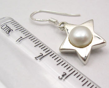 Cercei Argint 925 Cu Perla FreshWater , 3 cm lungime