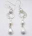 Cercei Argint 925 cu Perla FreshWater, 6 cm lungime