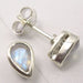 Cercei Argint 925 cu Piatra Lunii, 0.8 cm lungime