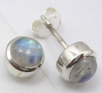 Cercei Argint 925 cu Piatra Lunii,0.8 cm lungime