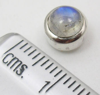 Cercei Argint 925 cu Piatra Lunii,0.8 cm lungime