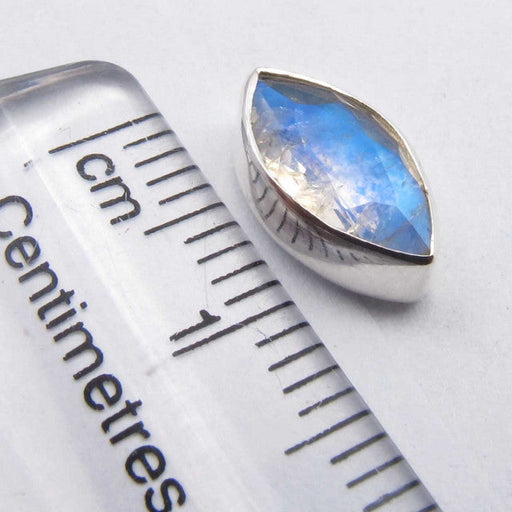 Cercei Argint 925 cu Piatra Lunii, 1.1 cm lungime