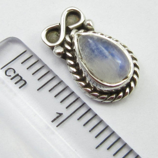 Cercei Argint 925 cu Piatra Lunii 1.4 cm lungime