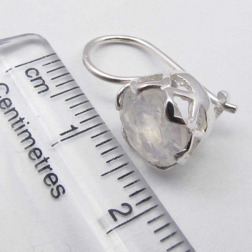 Cercei Argint 925 cu Piatra Lunii 1.9 cm lungime