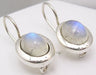 Cercei Argint 925 cu Piatra Lunii, 2.2 cm lungime
