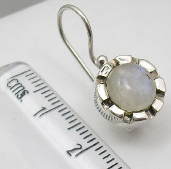Cercei Argint 925 cu Piatra Lunii,2.3 cm lungime