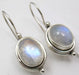 Cercei Argint 925 cu Piatra Lunii, 2,5 cm lungime