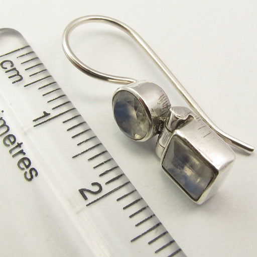 Cercei Argint 925 cu Piatra Lunii 2,5 cm lungime