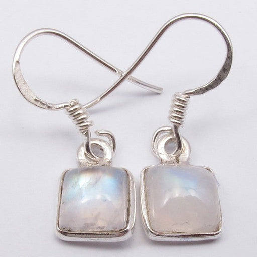 Cercei Argint 925 cu Piatra Lunii, 2,7 cm lungime