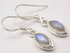 Cercei Argint 925 cu Piatra Lunii, 2.8 cm lungime