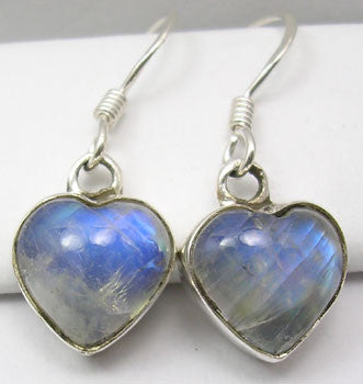 Cercei Argint 925 cu Piatra Lunii , 2.9 cm lungime