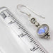 Cercei Argint 925 cu Piatra Lunii, 2.9 cm lungime