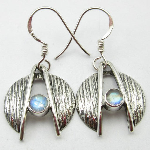 Cercei Argint 925 cu Piatra Lunii 3,1 cm lungime