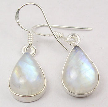 Cercei Argint 925 cu Piatra lunii, 3.3 cm lungime