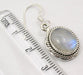 Cercei Argint 925 cu Piatra Lunii, 3.3 cm lungime